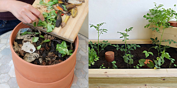 une sélection de lombricomposteur en terre cuite fabriqués en France, idéals pour composter chez vous, même en appartement