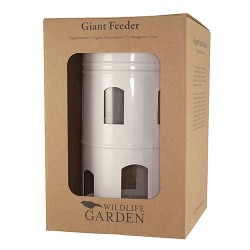 la mangeoire wildlife garden blanche wg328 est livrée emballée dans un carton recyclable