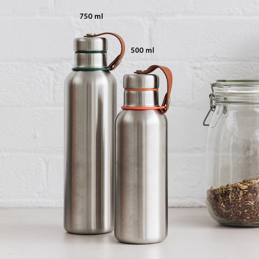 gourde thermos idéale pour la randonnée, le camping, les pique-niques, 2 tailles disponibles : 500 ml ou 750ml