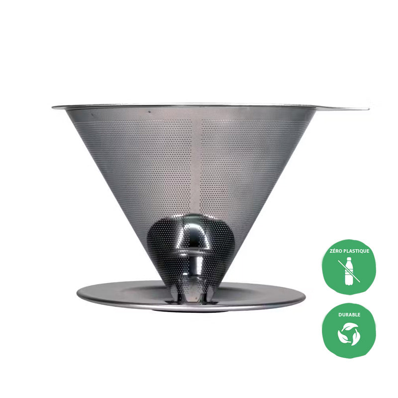 filtre à café lavable en inox, une idée de cadeau originale, écologique et zéro plastique