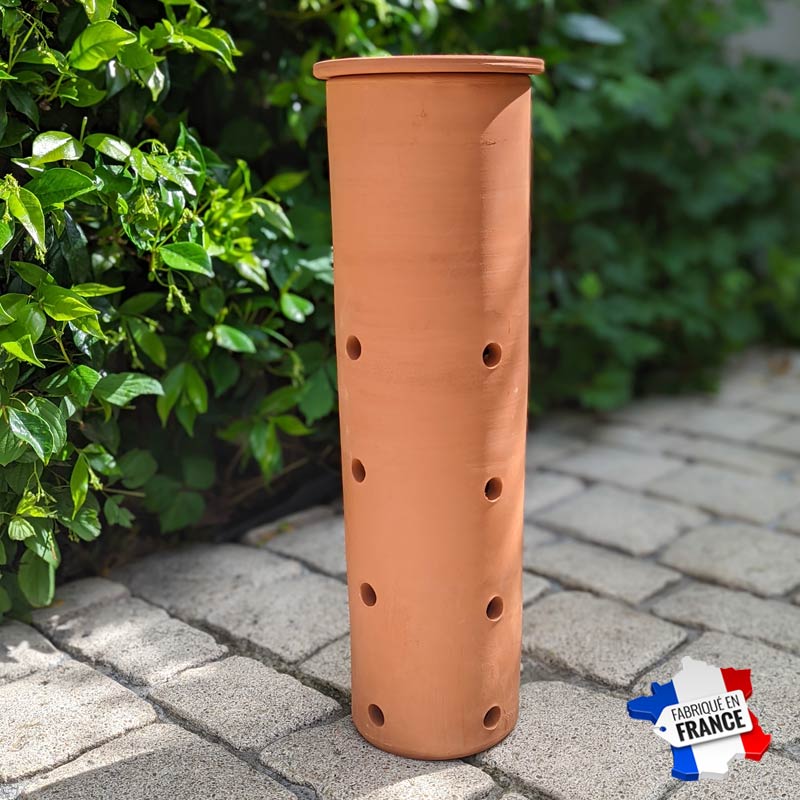lombricomposteur de jardin en terre cuite à enterrer 4 litres