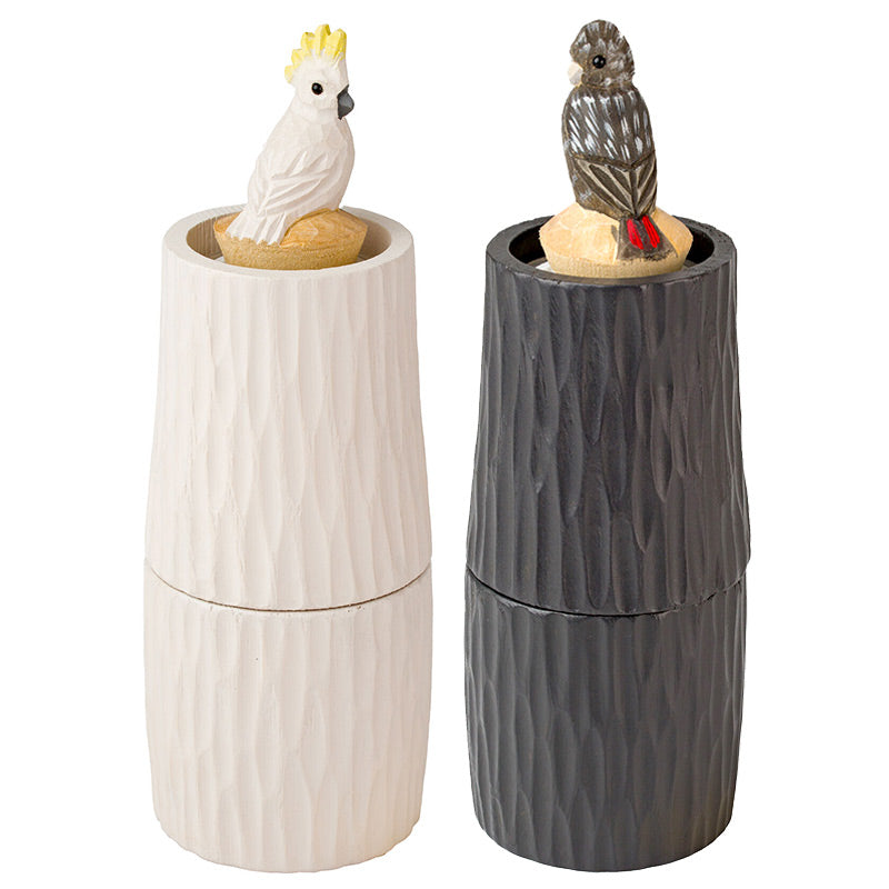 set de 2 moulins à sel et poivre au design unique pour décorer la table