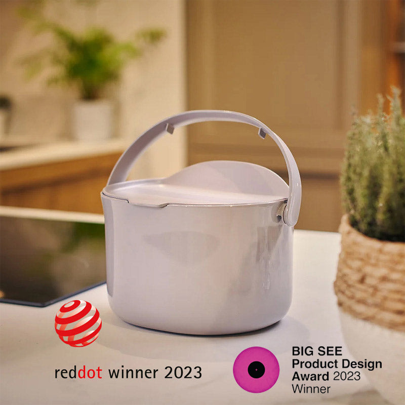 poubelle a compost pratique et design Organko daily pour le tri quotidien des biodéchets dans la cuisine