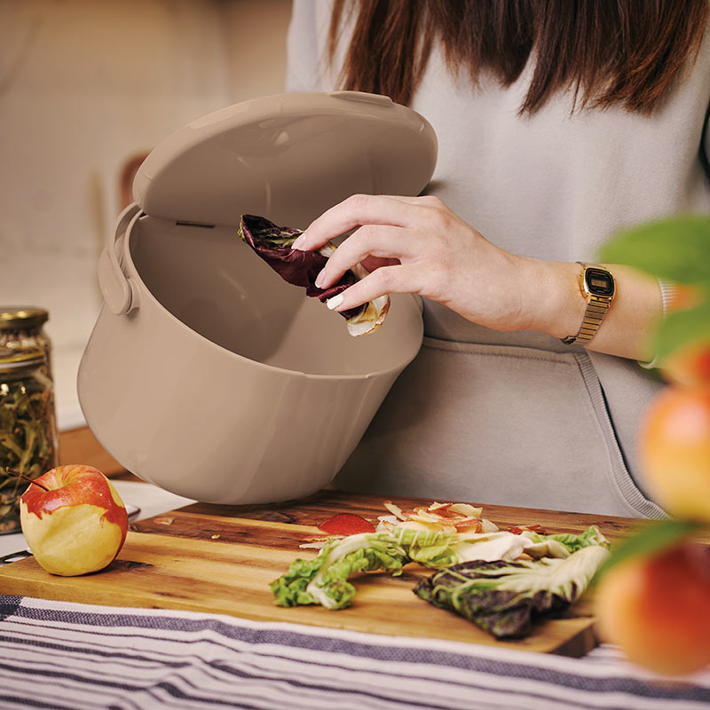 poubelle organko daily, idéale pour le tri quotidien des biodéchets dans la cuisine