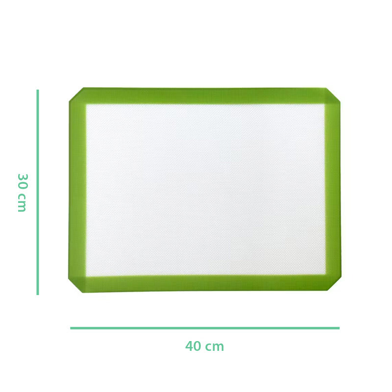 Tapis de cuisson Pandoo 40x30cm en silicone et fibre de verre résistant au four jusqu'à 220°c