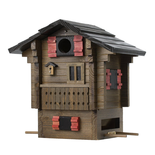 Cabane à oiseaux et mangeoire Chalet de montagne Wildlife garden