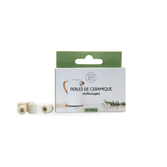 boite de 25 perles de céramique EM Chamarrel pour purifier l'eau du robinet dans une bouilloire, une cafetière