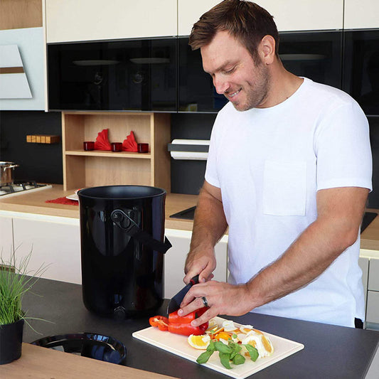 composteur skaza bokashi organko 2 ocean avec activateur de compost et tous les accessoires pour composter les biodéchets