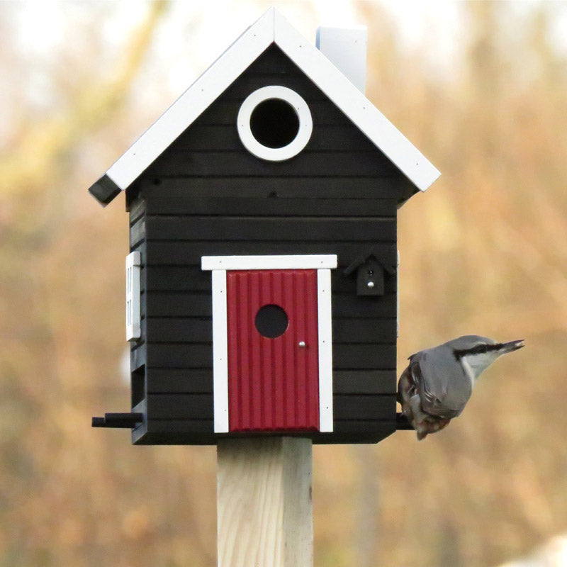 Nichoir cabane à oiseaux de style scandinave Wildlife Garden terre rou –  Maison Fertile