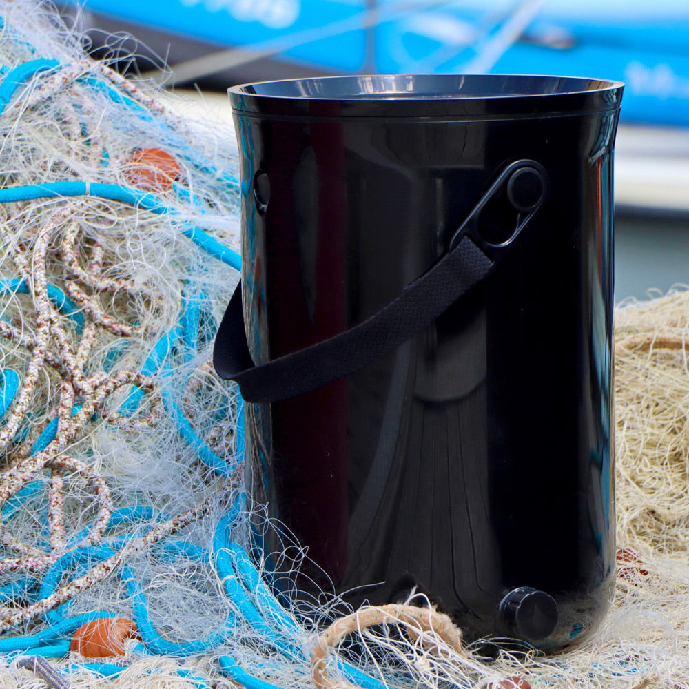 bokashi organko 2 ocean fabriqué à partir de filets de pêche recyclés, un cadeau écoresponsable, composteur Bokashi organko 2 ocean ecoresponsable engagé pour la dépollution marine