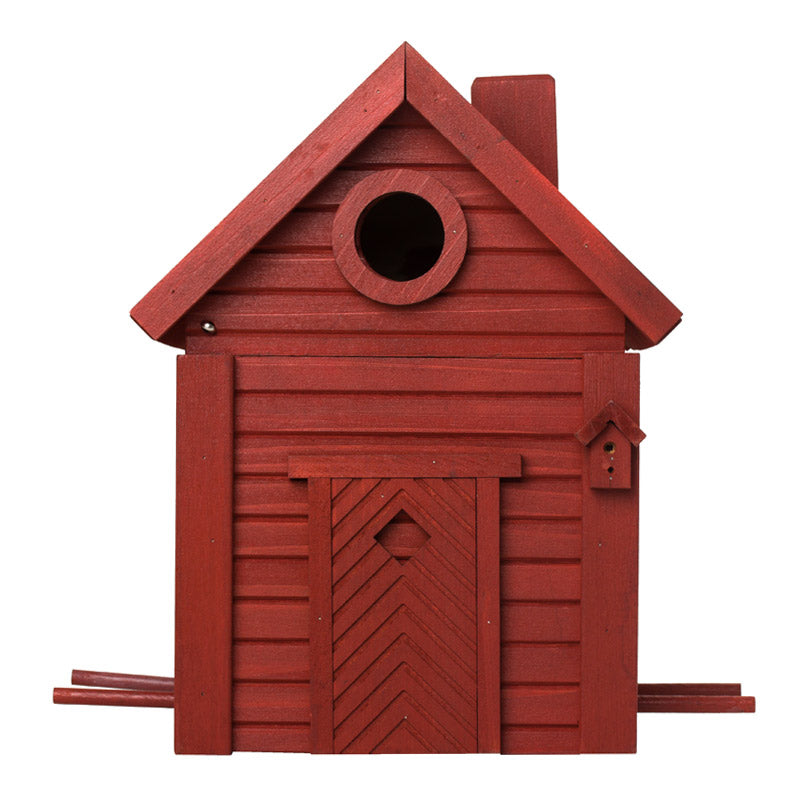 Nichoir cabane à oiseaux de style scandinave Wildlife Garden terre rouge