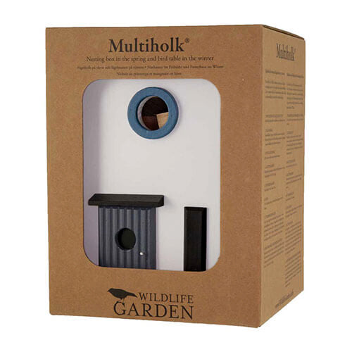 nichoir wildlife garden maison moderne Multiholk WG108 dans son carton d'emballage