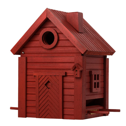 Nichoir cabane à oiseaux de style scandinave Wildlife Garden terre rouge