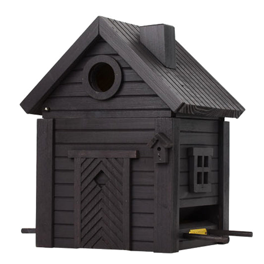 Nichoir mangeoire à oiseaux Multiholk noir carbone Wildlife Garden WG1127