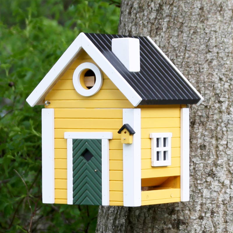 nichoir mangeoire maison jaune Wildlife Garden WG104