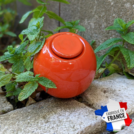 mini ollas à planter lutton coloris orange disponible en 2 tailles