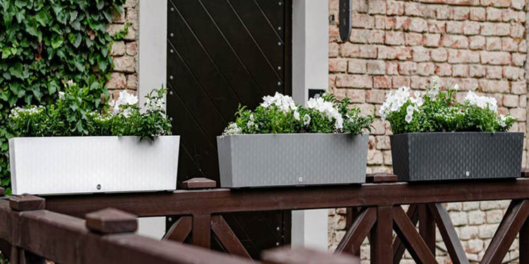 jardinières extérieures auto-arrosantes et décoratives