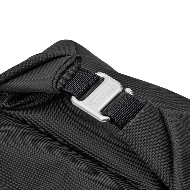 Fermeture rapide du sac à lunch noir par sangles et crochet