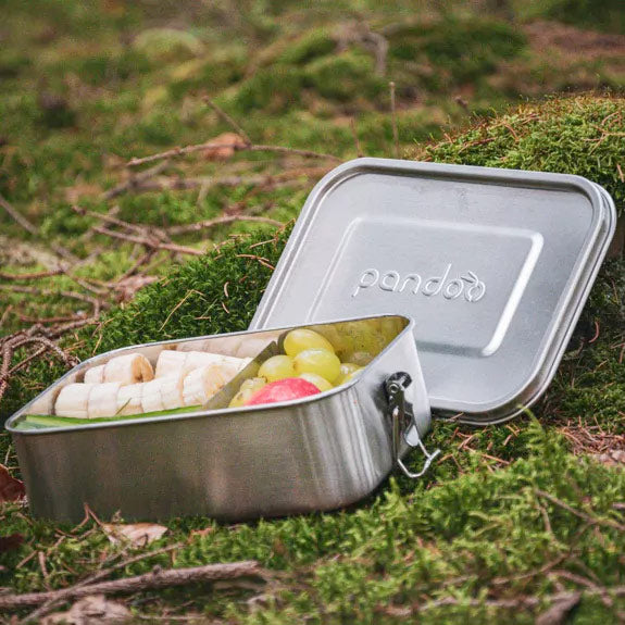 grande lunch box de 1200 ml solide et durable en inox, idéale pour emmener un repas complet en ballade ou en randonnée