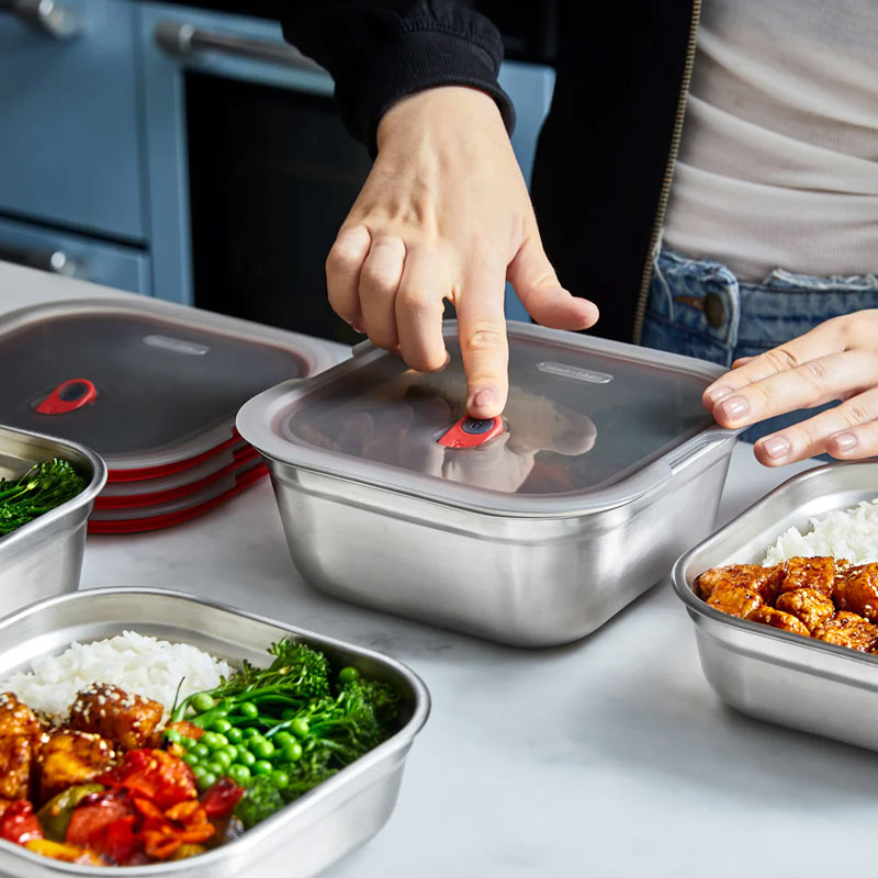 Boite inox multifonction 100% étanche pour stocker, conserver et transporter vos repas