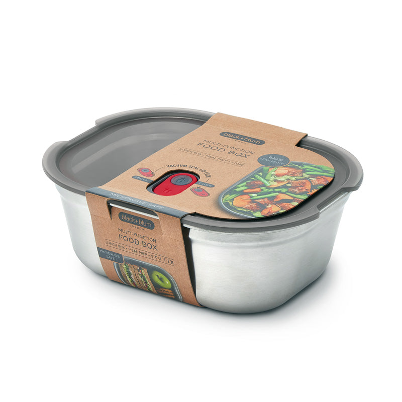 Boîte alimentaire en inox 1200ml Black+Blum - Compatible four, congélateur et micro-ondes