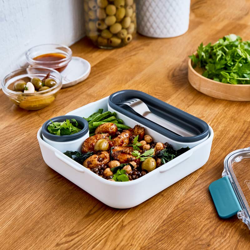 Lunch box Black+Blum Original Ocean – boîte à repas bento 1L avec compartiments et fermeture étanche