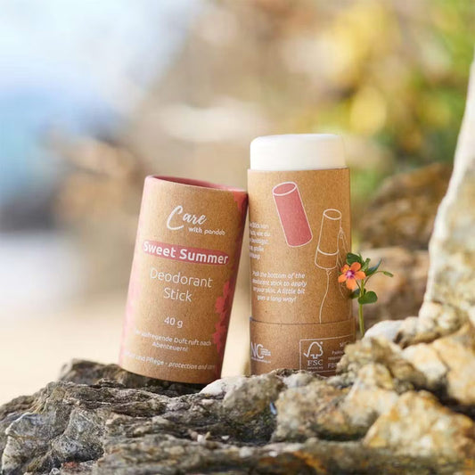 déodorant doux Sweet Summer en stick, sain pour la peau, ingrédients 100% naturel et sans aluminium