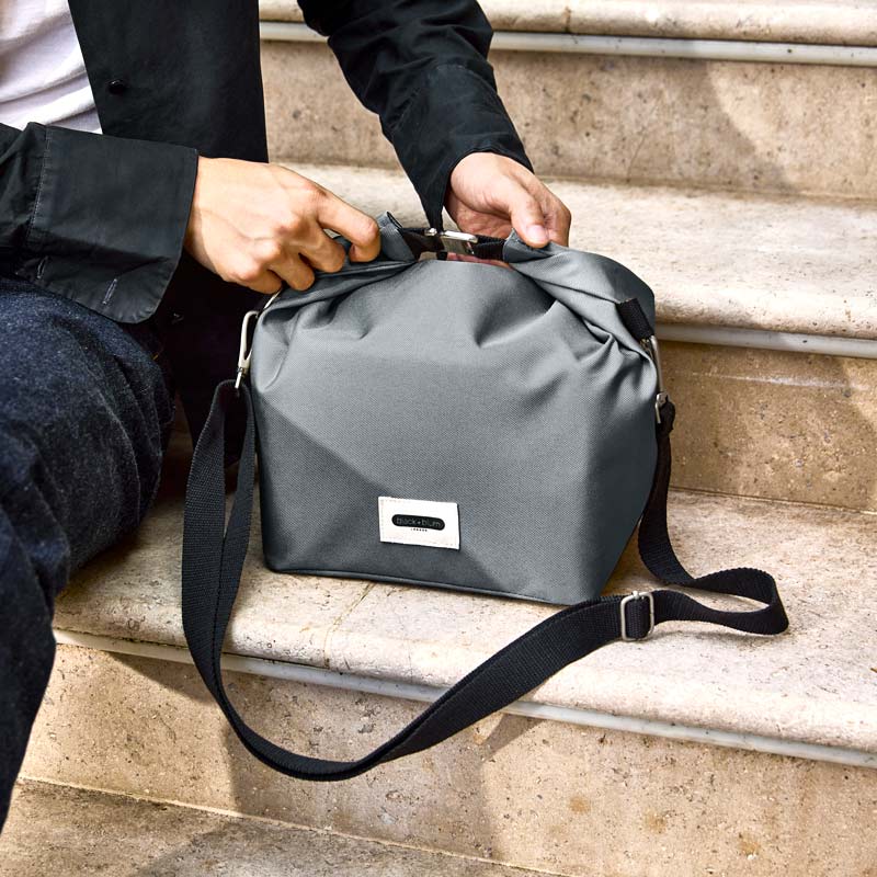 grand sac isotherme 10 litres Black+Blum Slate pour transporter les repas au travail et en déplacement