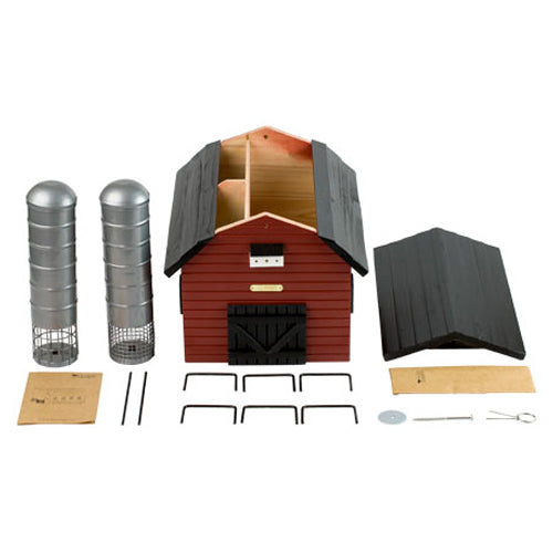 contenu et accessoires de la mangeoire grange à silos Wildlife Garden 