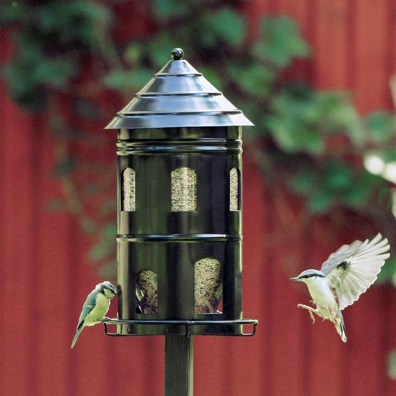 mangeoire à graines grand format d'une capacité de 6 litres pour nourrir les oiseaux