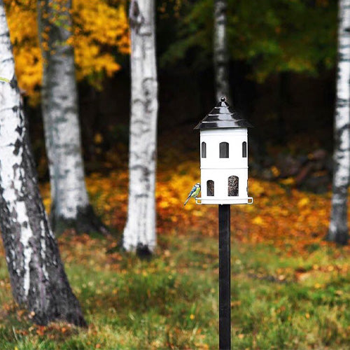 grande mangeoires pour les oiseaux du jardin à installer sur un poteau