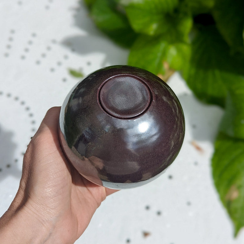 olla à planter dans un pot aux pieds d'une plante pour un arrosage autonome optimal, coloris métallique argenté