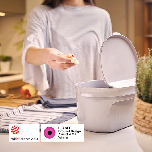 poubelle à compost design et ergonomique pour la cuisine