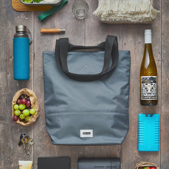 Sac cabas isotherme Black+Blum Slate 16L grande capacité pour transporter toutes sortes d'affaires : repas, boissons, courses