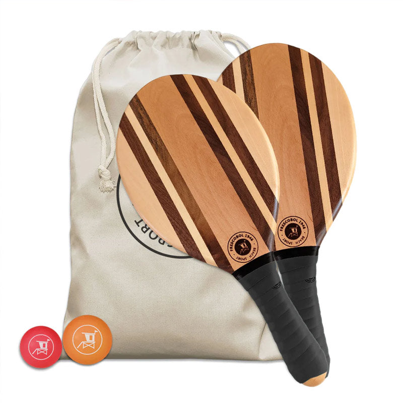 Jeu de Raquettes de Plage Set, Beachball Paddle Ball Game, Set de 2 Raquettes en Bois - 6 Birdies & 4 balles et Sac, Jouet Extérieur Été pour Jardin Beach Party, Jeu Jeu de Raquettes de Plage Set, Beachball Paddle Ball Game, Set de 2 Raquettes en Bois - 6 Birdies & 4 balles et Sac, Jouet Extérieur Été pour Jardin Beach Party, Jeu