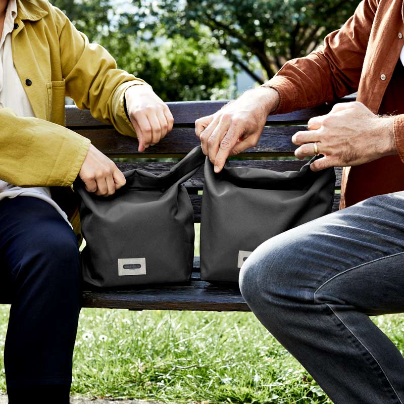 sac repas noir durable et esthétique black+blum