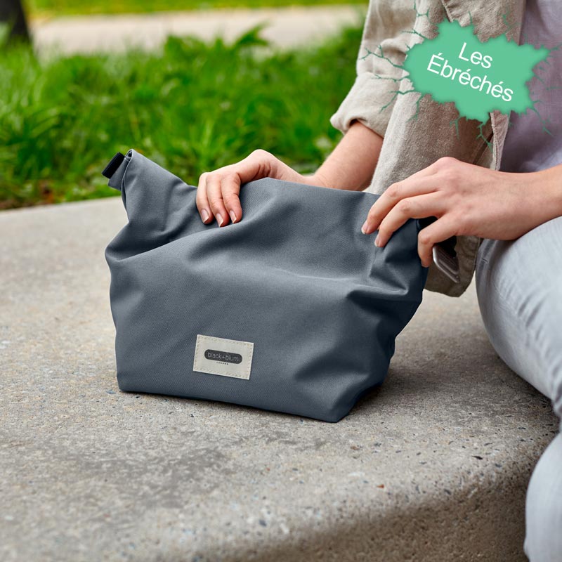 Sac à lunch gris Slate Black+Blum pour transporter vos repas - Article neuf avec léger défaut à -15%