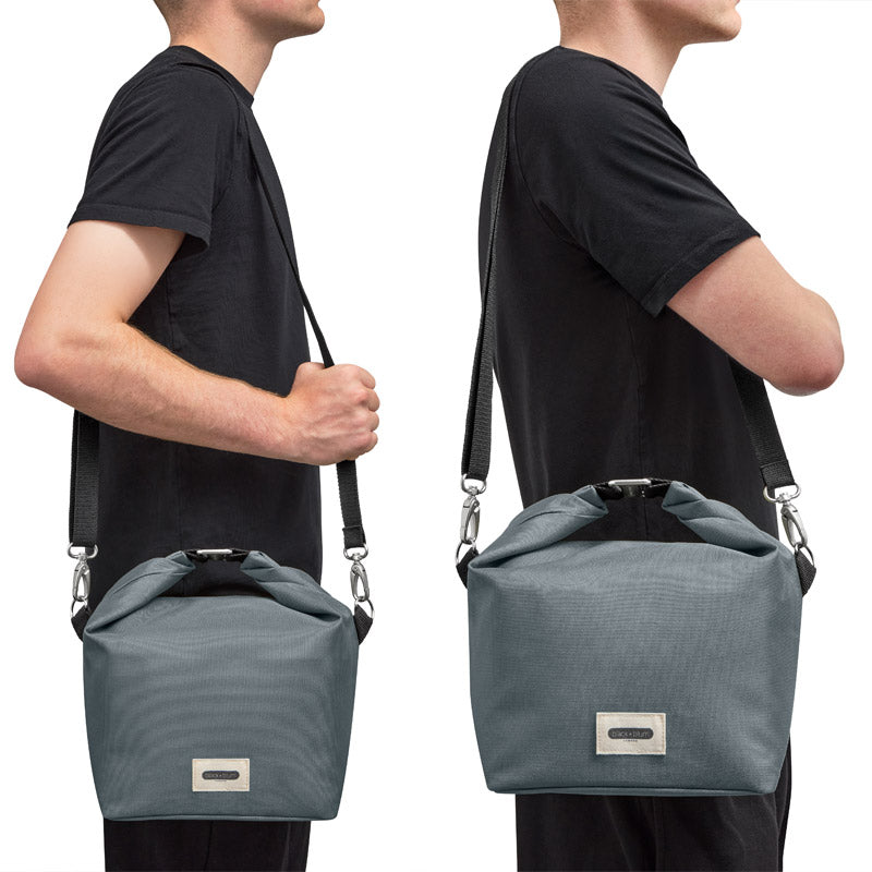 sac à déjeuner en tissu isotherme muni d'une bandoulière réglable et amovible, pratique et confortable en déplacement, les mains libres