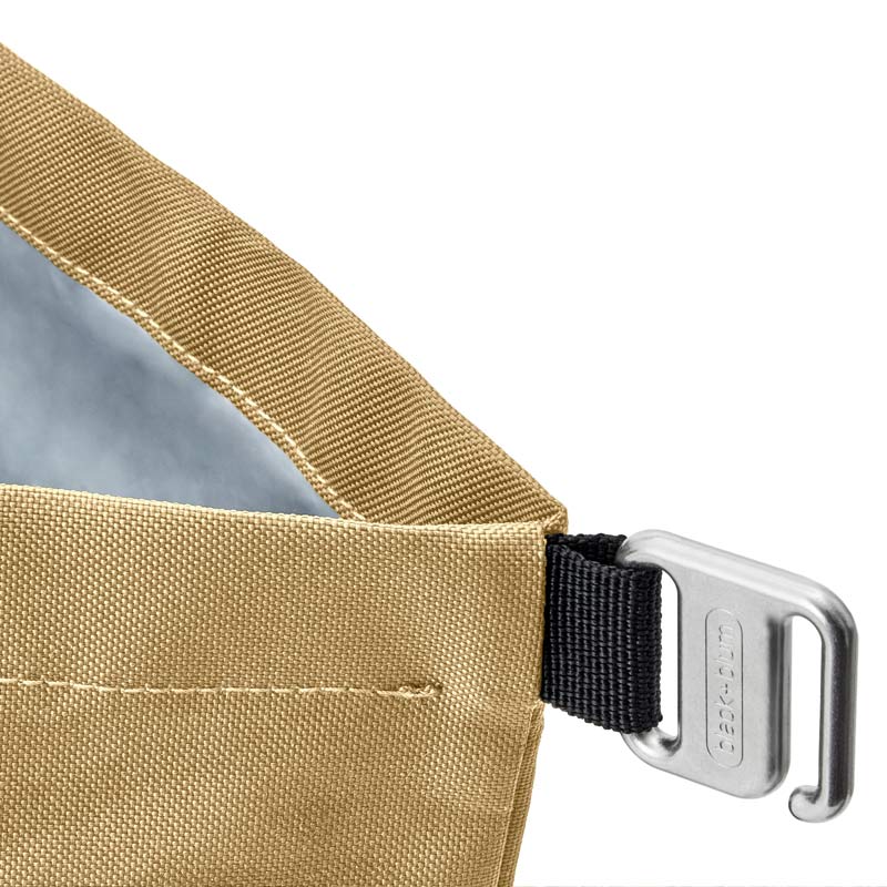 Sac repas isotherme beige avec fermeture sécurisée et tissu déperlant