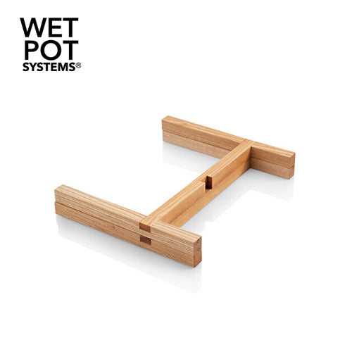 support en bois pour wet pot taille s