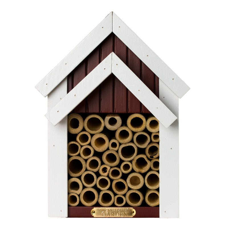 Abri pour les abeilles Biholk rouge en bois massif peint à la main. Marque suèdoise Wildlife Garden