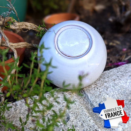jolie olla ou oya en terre cuite naturelle, farbiquée à la main par des artisans potiers français. Joli objet déco émaillé avec de belles couleurs