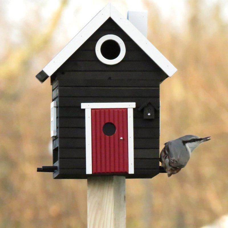 Nichoir à oiseaux Wildlife Garden Maison noire Black Cottage