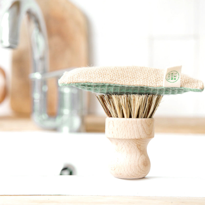 éponge chamarrel en coton biologique et jute 100% naturelle
