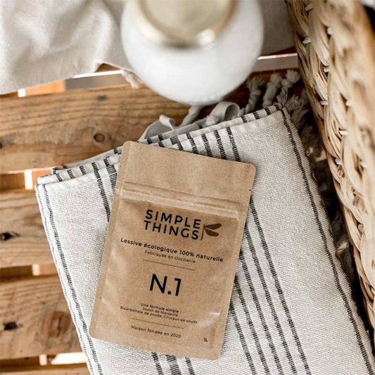 Lessive écologique naturelle en sachet recharge pour 15 lavages environ