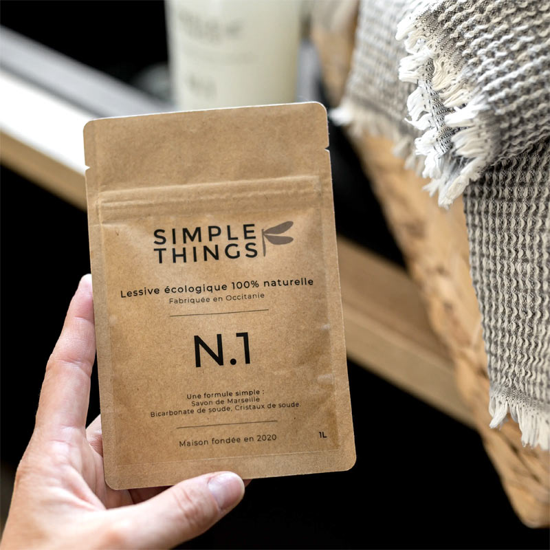 Lessive écologique 100% naturelle Simple Things - Recharge de 1 litre ...