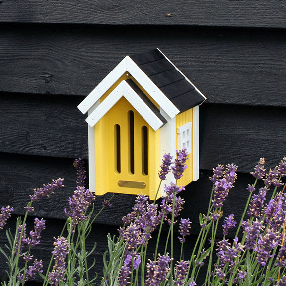 Maison à papillons Wildlife Garden jaune - Abri d'hibernation pour papillons