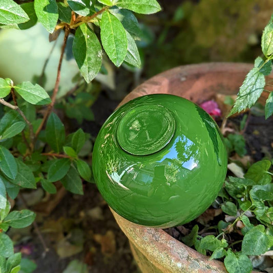 Olla poterie artisanale à planter pour un arrosage naturel des plantes - 20cl / 40cl - Vert