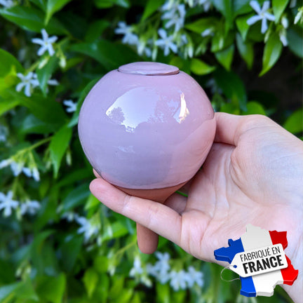 mini ollas diffuseur d'eau pour les plantes, à planter dans un pot ou dans une jardinière. Couleur de l'émail : rose tendre