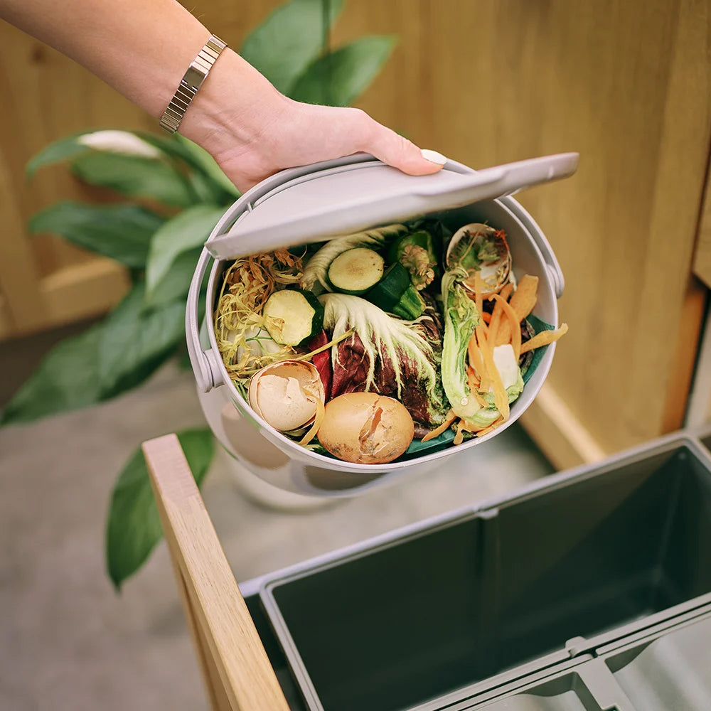 Petit bac à compost pour la cuisine, poubelle à déchets organiques 3L ,  cuisine